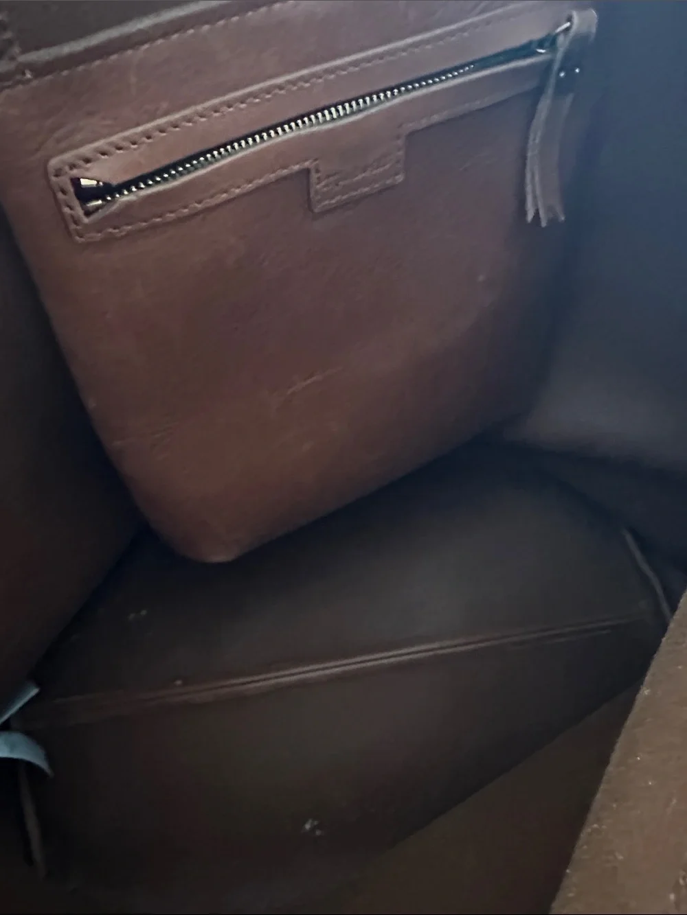 Madewell Tan Leather Tote Bag